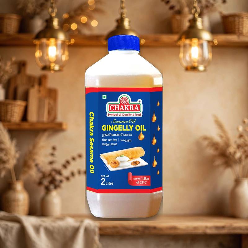 Chakara Gingelly Oil 2 L bottle