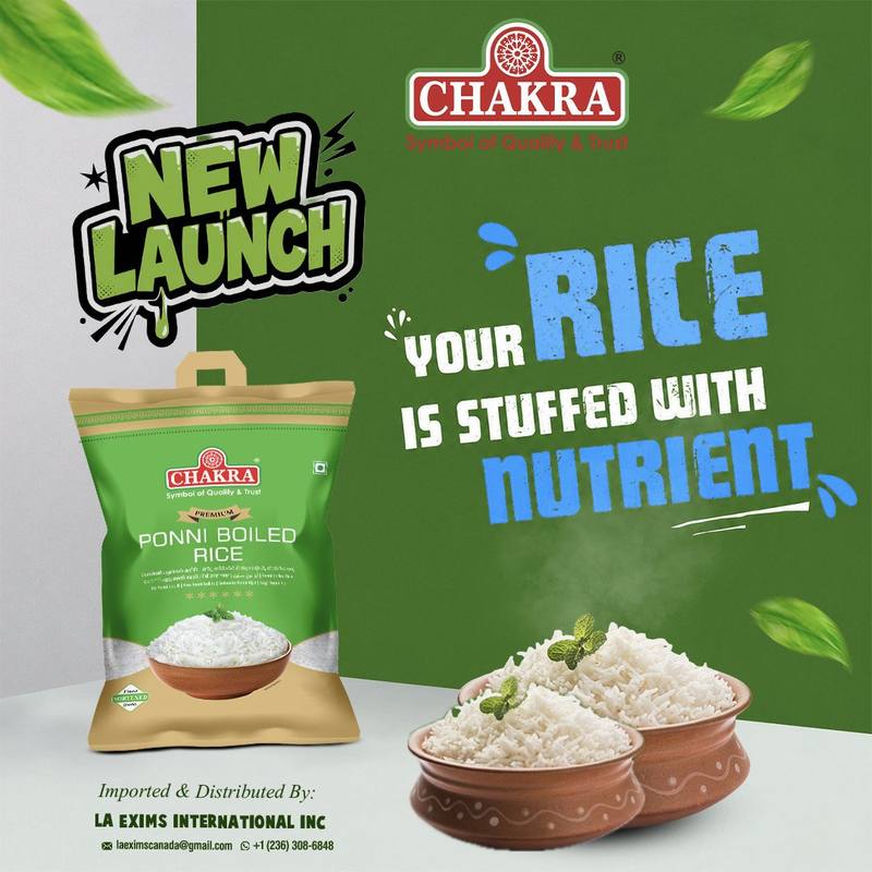 Chakara Ponni Boiled Rice new launch poster