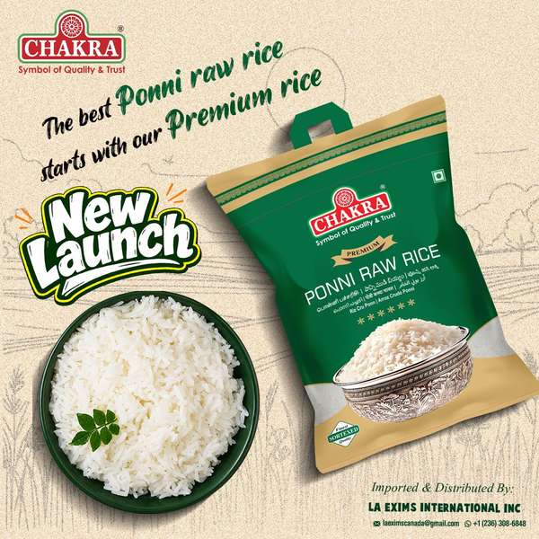 Chakara Ponni Raw Rice new launch poster