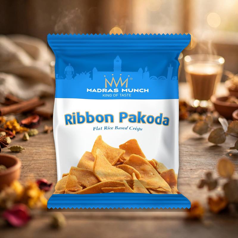 Madras Munch Ribbon Pakoda package